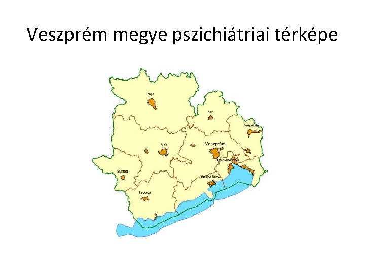 Veszprém megye pszichiátriai térképe 