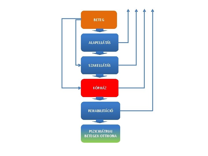 BETEG ALAPELLÁTÁS SZAKELLÁTÁS KÓRHÁZ REHABILITÁCIÓ PSZICHIÁTRIAI BETEGEK OTTHONA 