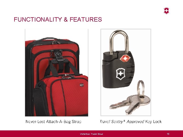 FUNCTIONALITY & FEATURES Victorinox Travel Gear 13 