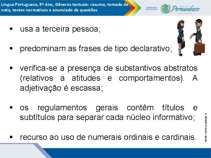 Língua Portuguesa, 9º Ano, Gêneros textuais: resumo, tomada de nota, textos normativos e enunciado