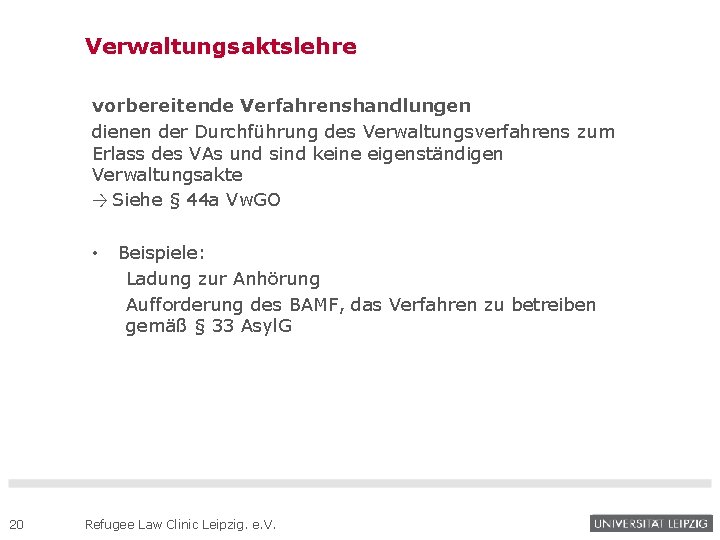 Verwaltungsaktslehre vorbereitende Verfahrenshandlungen dienen der Durchführung des Verwaltungsverfahrens zum Erlass des VAs und sind