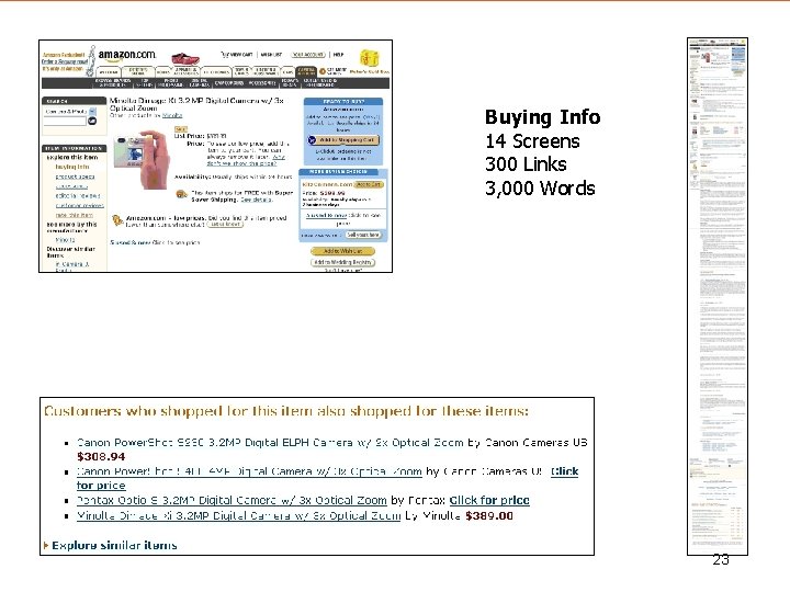 morville@semanticstudios. com Buying Info 14 Screens 300 Links 3, 000 Words 23 