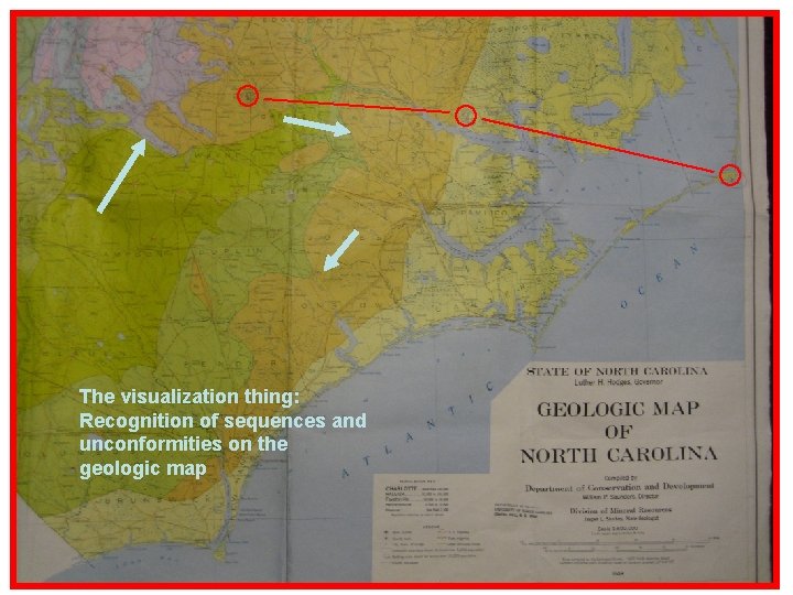 The visualization thing: Recognition of sequences and unconformities on the geologic map 
