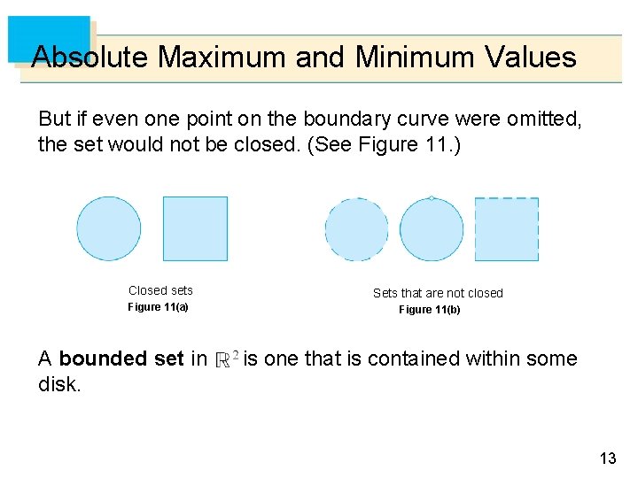 Absolute Maximum and Minimum Values But if even one point on the boundary curve