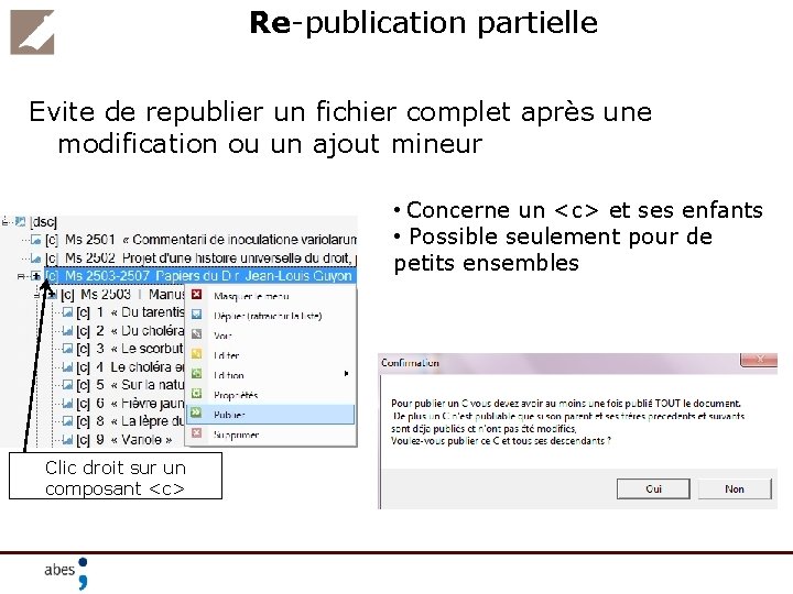 Re-publication partielle Evite de republier un fichier complet après une modification ou un ajout