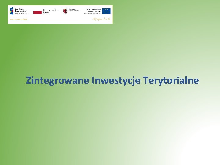 Zintegrowane Inwestycje Terytorialne 