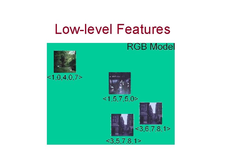 Low-level Features 