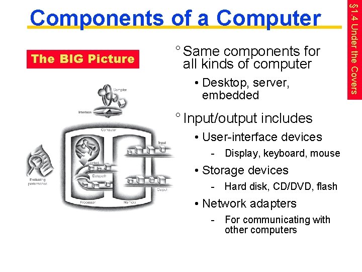 The BIG Picture ° Same components for all kinds of computer • Desktop, server,
