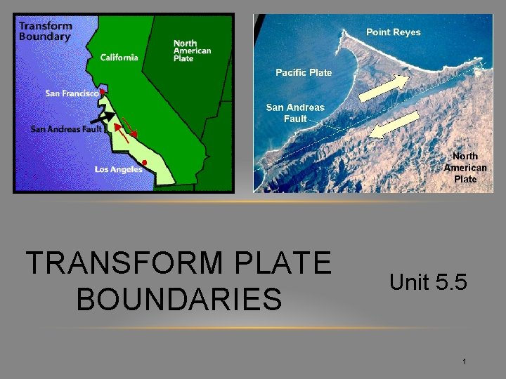 TRANSFORM PLATE BOUNDARIES Unit 5. 5 1 