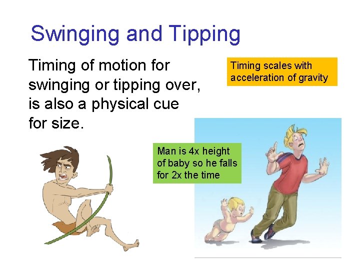 Swinging and Tipping Timing of motion for swinging or tipping over, is also a Swinging and Tipping Timing of motion for swinging or tipping over, is also a