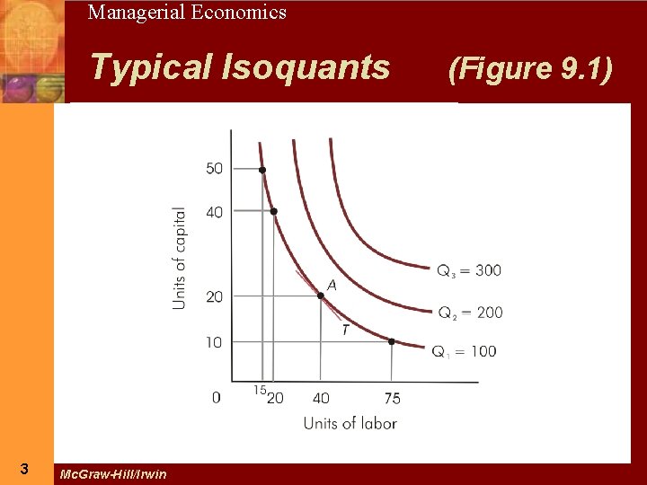 3 Managerial Economics Typical Isoquants 3 Mc. Graw-Hill/Irwin (Figure 9. 1) 