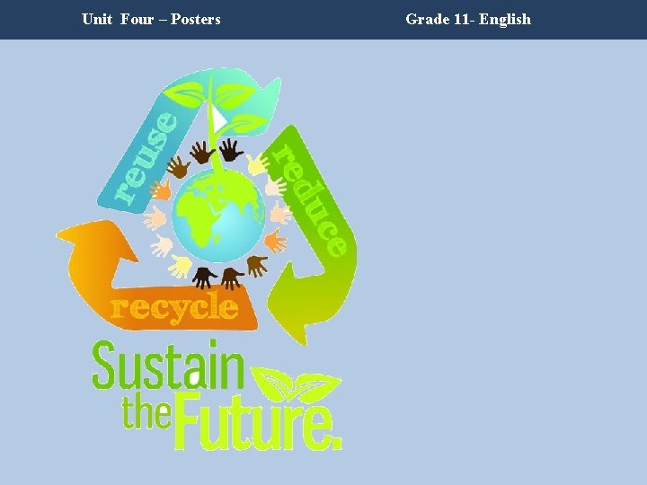 Unit Four – Posters Grade 11 - English Unit Four – Posters Grade 11 - English
