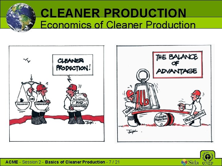 CLEANER PRODUCTION Economics of Cleaner Production ACME - Session 2 - Basics of Cleaner