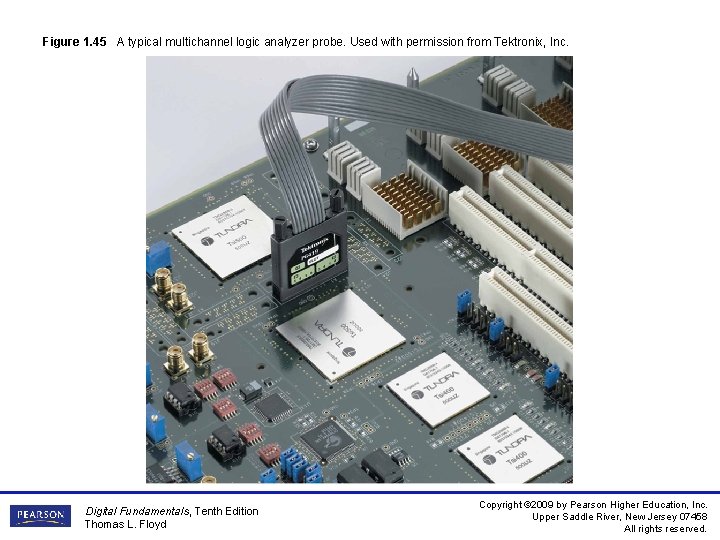 Figure 1. 45 A typical multichannel logic analyzer probe. Used with permission from Tektronix,
