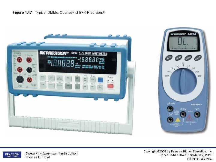 Figure 1. 47 Typical DMMs. Courtesy of B+K Precision. ® Digital Fundamentals, Tenth Edition