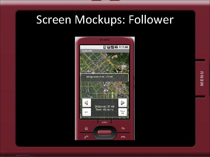 Screen Mockups: Follower 