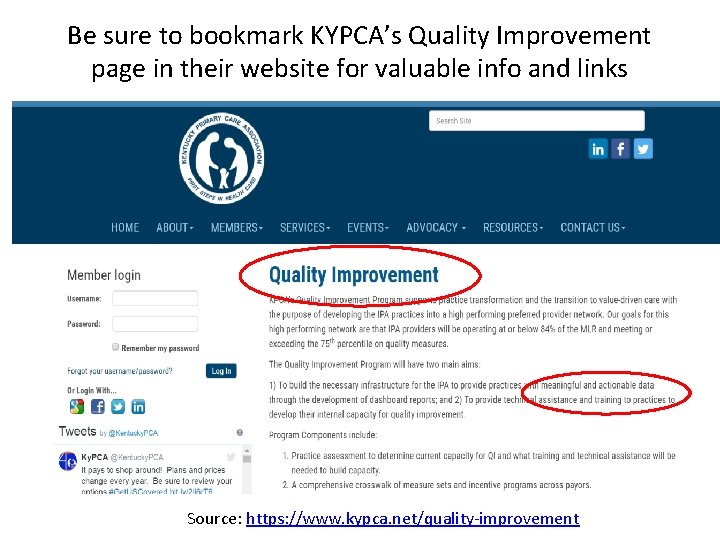 Be sure to bookmark KYPCA’s Quality Improvement page in their website for valuable info