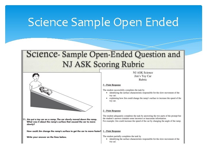 Science Sample Open Ended 