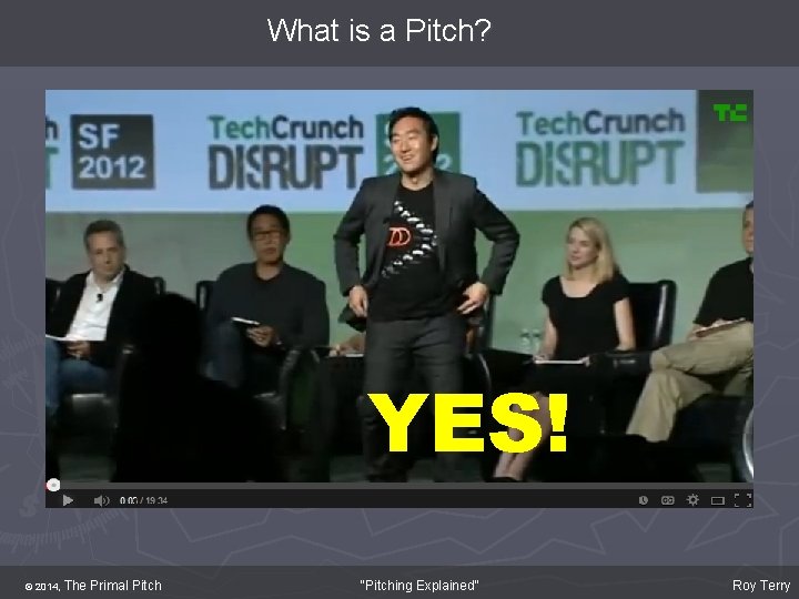 What is a Pitch? YES! © 2014, The Primal Pitch "Pitching Explained" Roy Terry