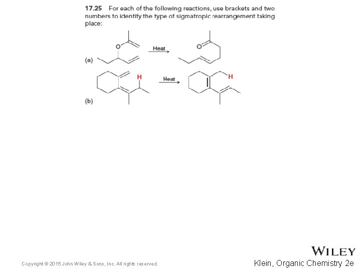 Copyright © 2015 John Wiley & Sons, Inc. All rights reserved. Klein, Organic Chemistry