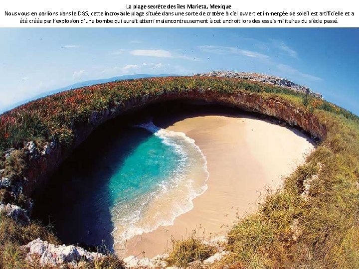 La plage secrète des îles Marieta, Mexique Nous vous en parlions dans le DGS,