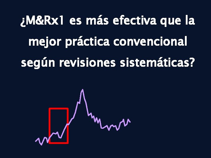 ¿M&Rx 1 es más efectiva que la mejor práctica convencional según revisiones sistemáticas? 