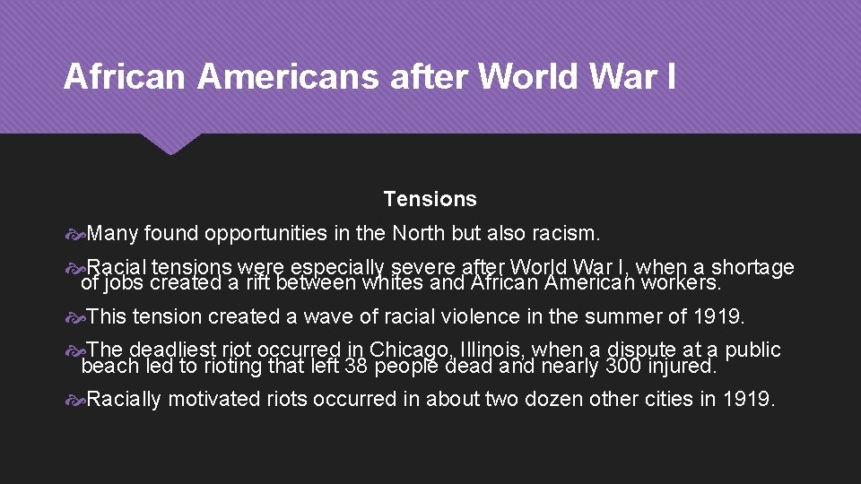 Chapter 10 Roaring Twenties Section 2 Harlem Renaissance