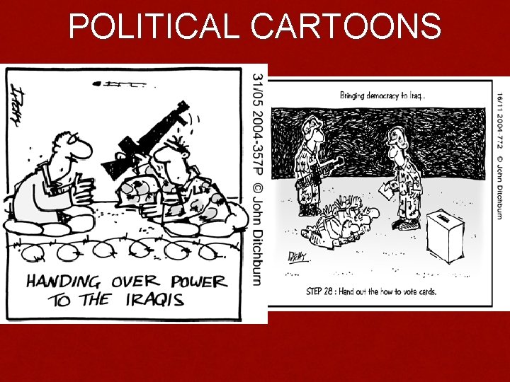 POLITICAL CARTOONS 