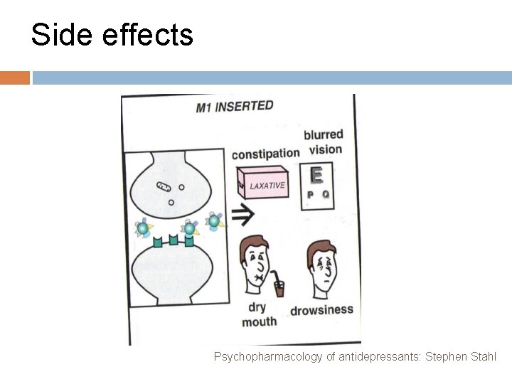 Side effects Psychopharmacology of antidepressants: Stephen Stahl 