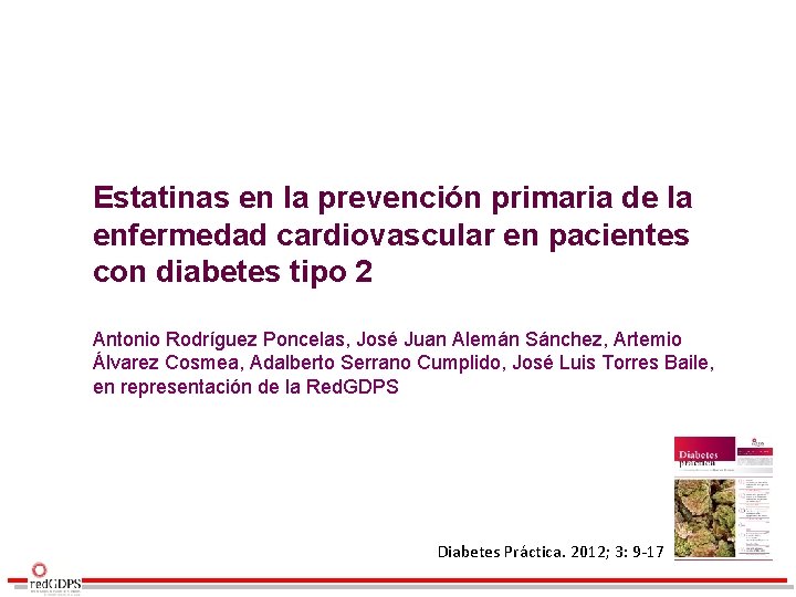 Estatinas en la prevención primaria de la enfermedad cardiovascular en pacientes con diabetes tipo