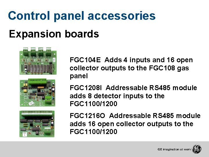 Control panel accessories Expansion boards FGC 104 E Adds 4 inputs and 16 open