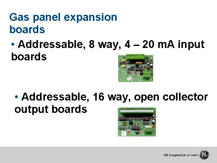 Gas panel expansion boards • Addressable, 8 way, 4 – 20 m. A input