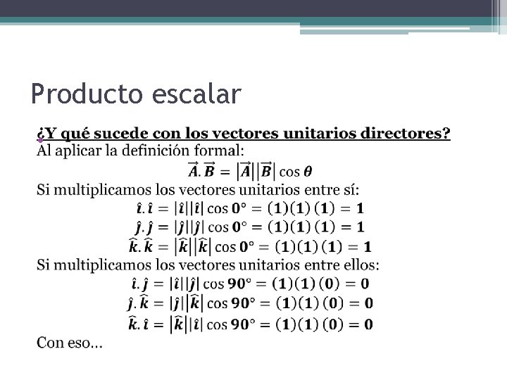 Producto escalar • 