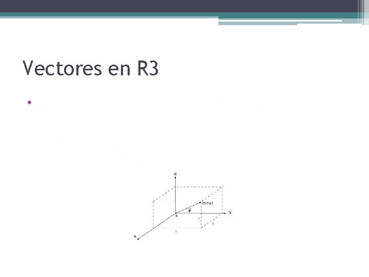 Vectores en R 3 • 