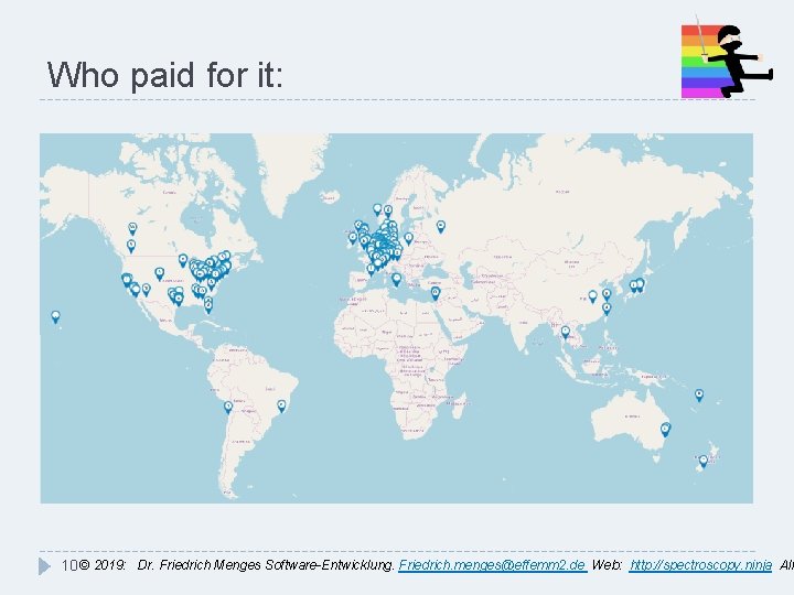 Who paid for it: 10 © 2019: Dr. Friedrich Menges Software-Entwicklung. Friedrich. menges@effemm 2.