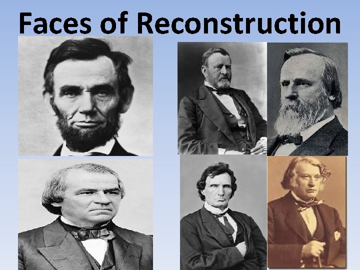 Faces of Reconstruction 