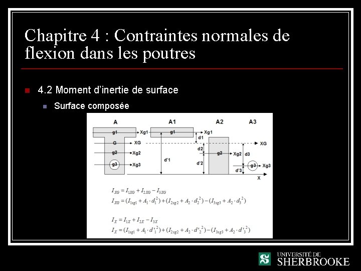 Chapitre 4 : Contraintes normales de flexion dans les poutres n 4. 2 Moment