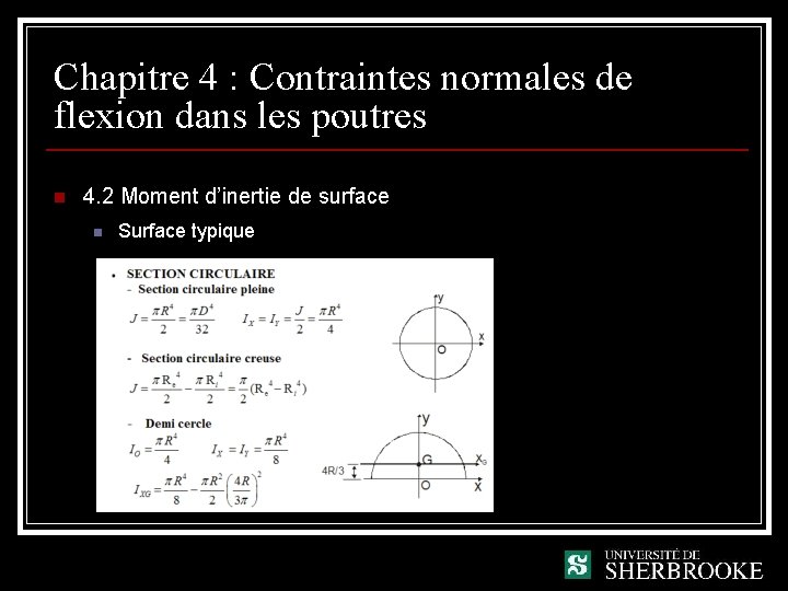 Chapitre 4 : Contraintes normales de flexion dans les poutres n 4. 2 Moment