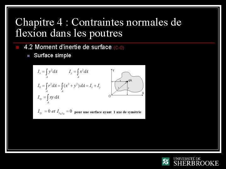 Chapitre 4 : Contraintes normales de flexion dans les poutres n 4. 2 Moment