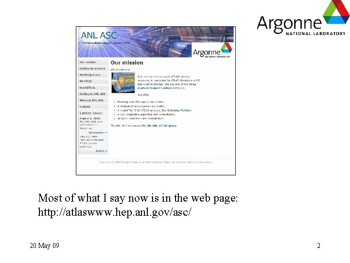 Most of what I say now is in the web page: http: //atlaswww. hep. Most of what I say now is in the web page: http: //atlaswww. hep.