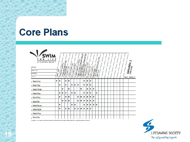 Core Plans 19 