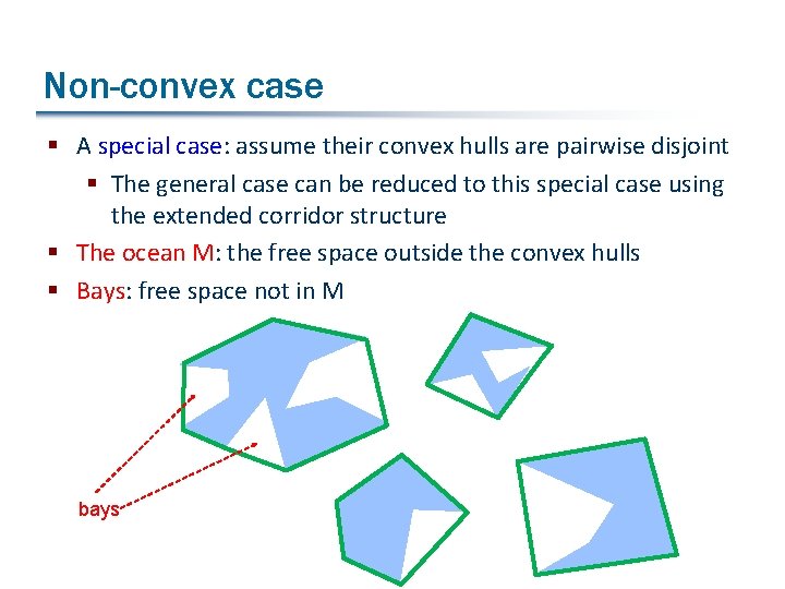 Non-convex case § A special case: assume their convex hulls are pairwise disjoint §