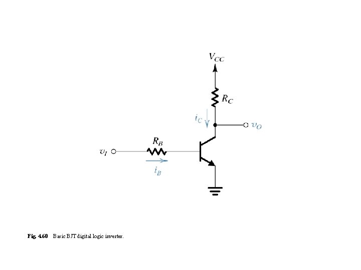 Fig. 4. 60 Basic BJT digital logic inverter. 