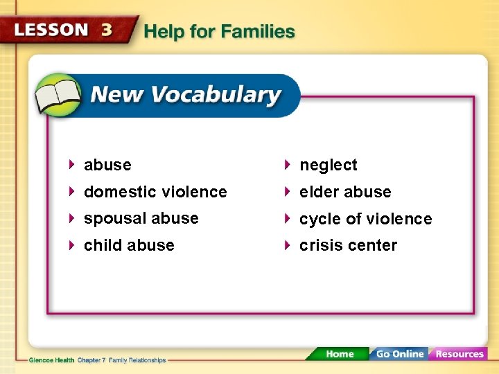 abuse neglect domestic violence elder abuse spousal abuse cycle of violence child abuse crisis