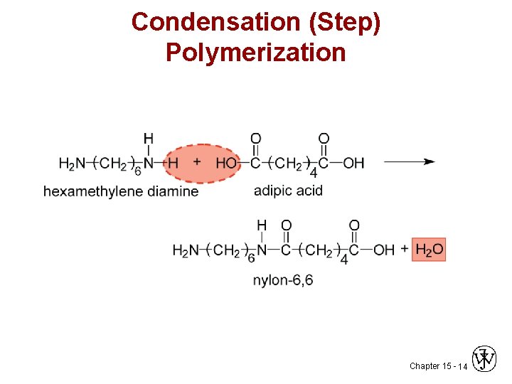 Condensation (Step) Polymerization Chapter 15 - 14 