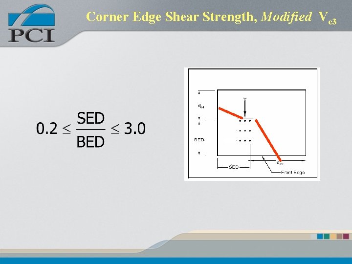 Corner Edge Shear Strength, Modified Vc 3 Corner Edge Shear Strength, Modified Vc 3