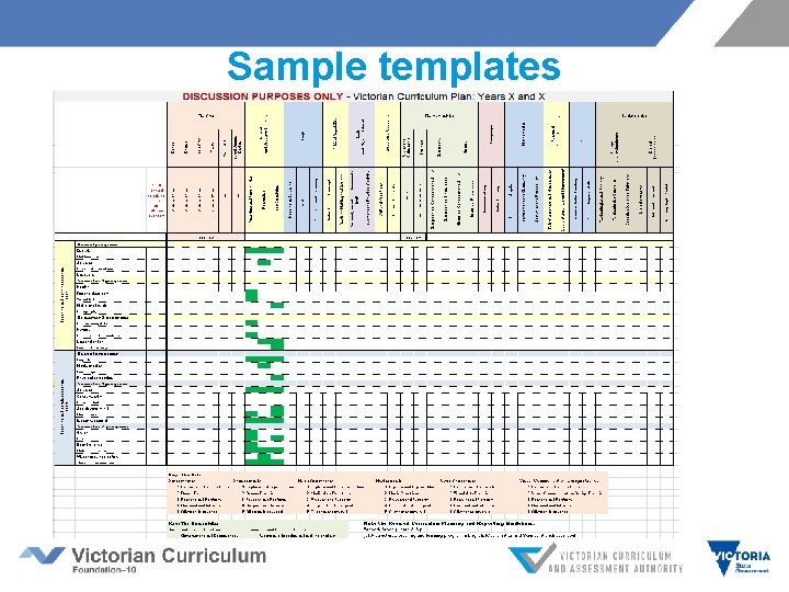 Sample templates 