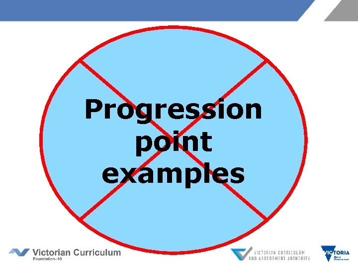 Progression point examples 