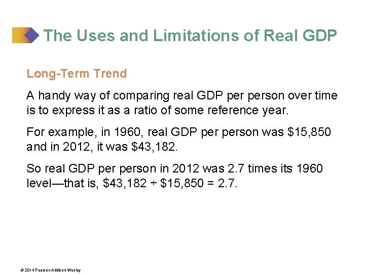 The Uses and Limitations of Real GDP Long-Term Trend A handy way of comparing