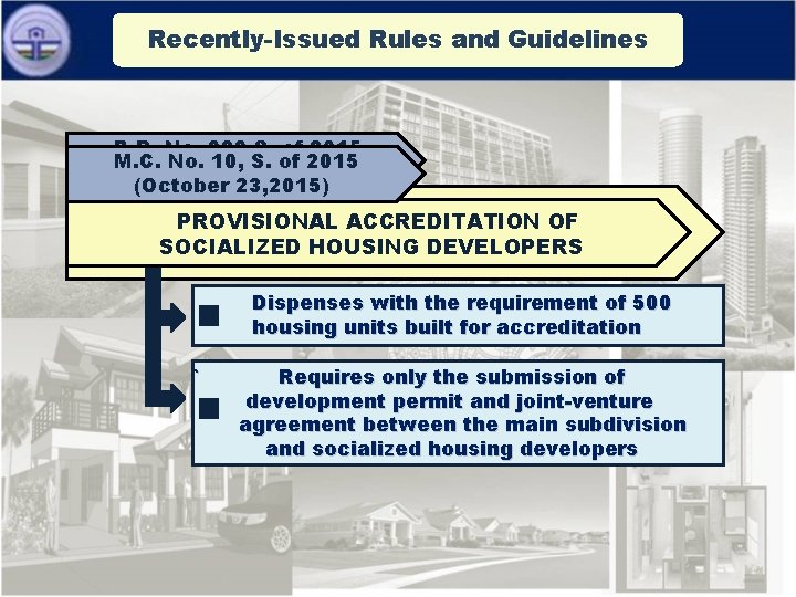 Recently-Issued Rules and Guidelines B. R. No. 929 S. of 2015 M. C. No.